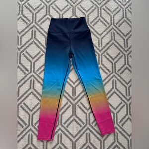 Beach Riot Sport Rainbow Navy Leggings